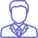 A symbolic depiction of a person wearing a tie