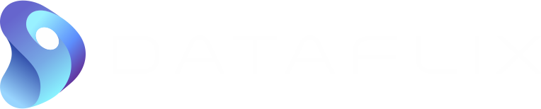 Dataflix Horizontal Logo White
